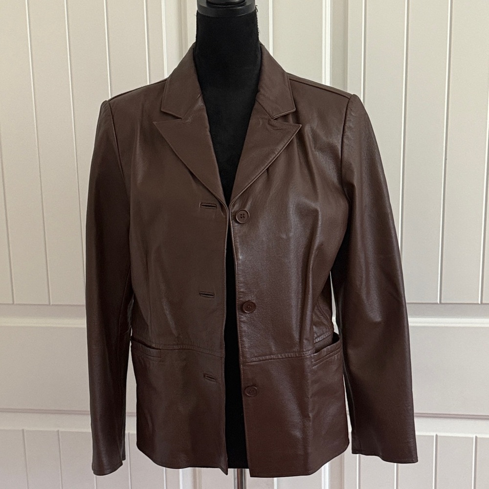 Clio Dark Brown Leather Women's Jacket
